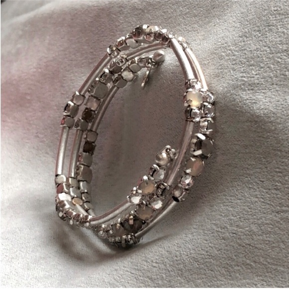 Stella & Dot - Isabelle Wrap Bracelet, Silver with Beads - Picture 2 of 6